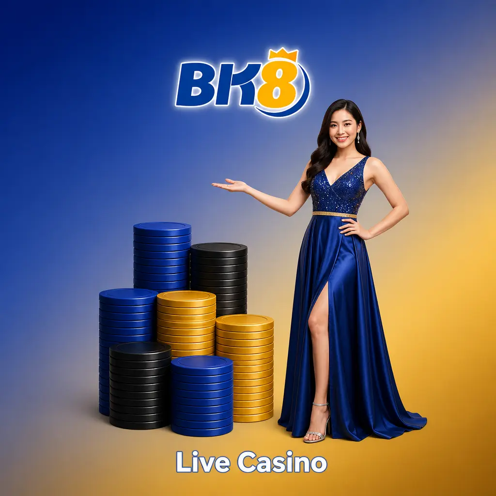 BK8 live casino with professional dealers streaming baccarat, roulette, blackjack, sic bo, and dragon tiger games in real time.