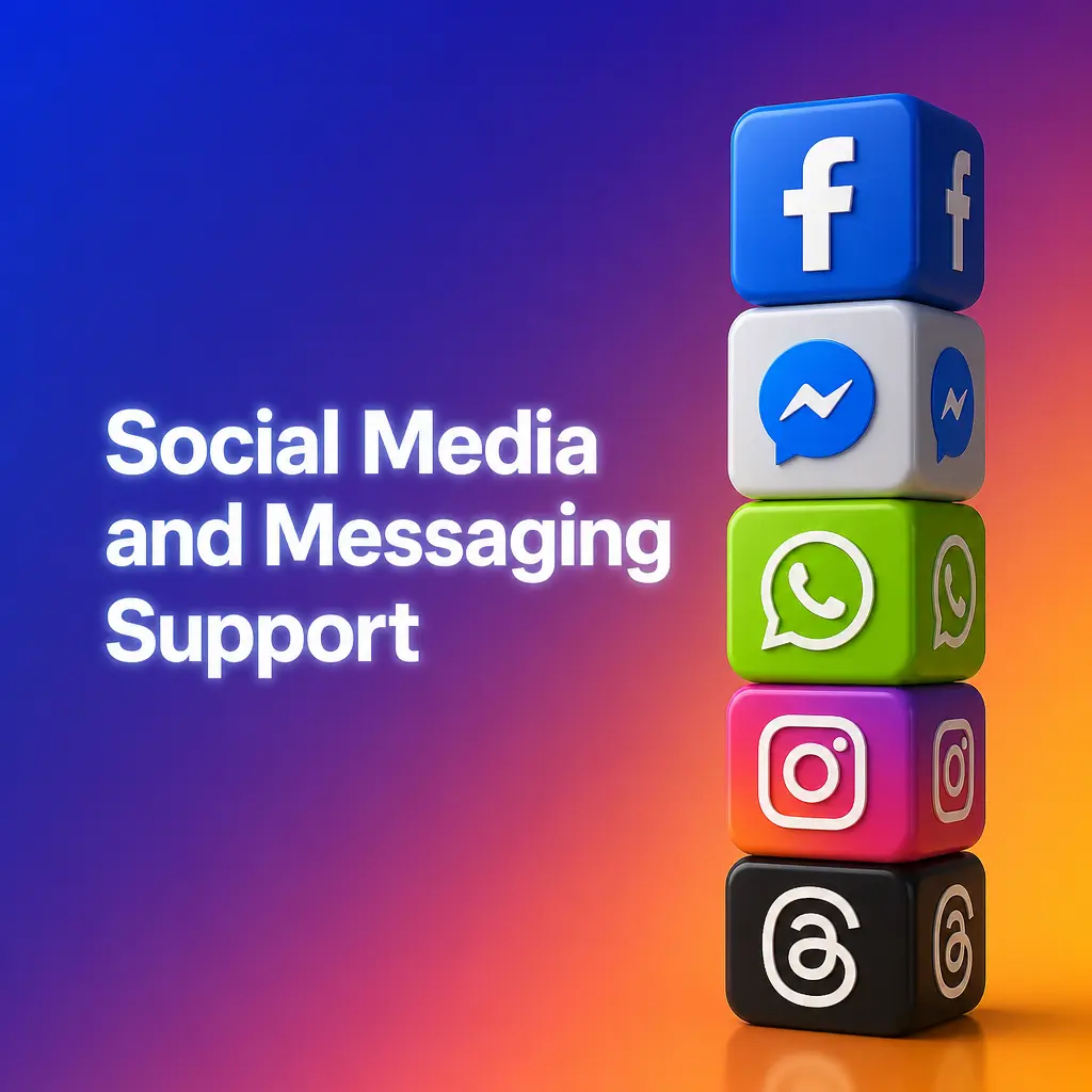 BK8 Malaysia social media and messaging support via WhatsApp, Telegram, Facebook Messenger, and Twitter for account help.