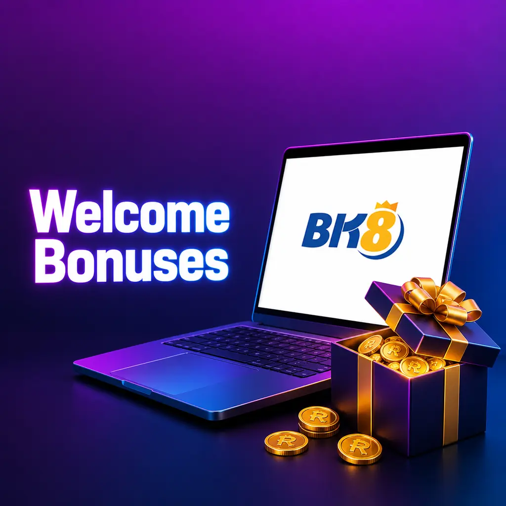 BK8 welcome bonuses: 288% casino bonus up to MYR 2,880 and 150% sports bonus up to MYR 300, min deposit MYR 30.