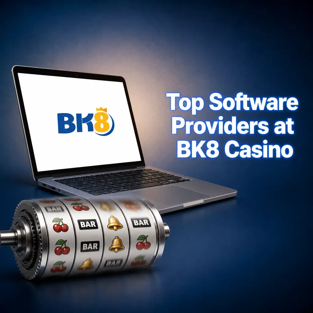 Top licensed software providers at BK8 Casino, including Pragmatic Play, NetEnt, Microgaming, Playtech, and Jili